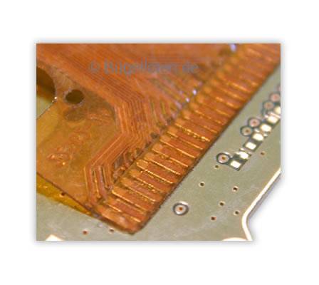 Lötung einer Flexfolie auf einer Leiterplatte